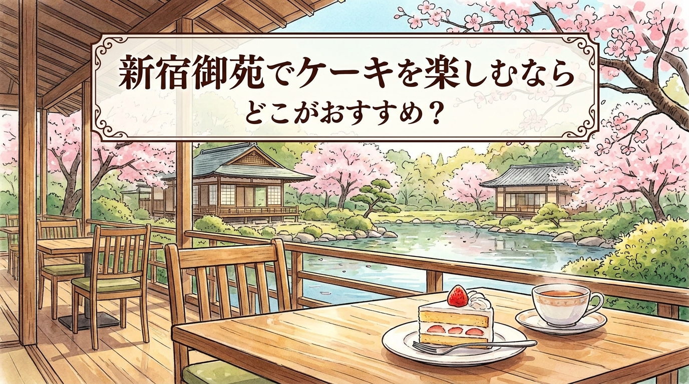 新宿御苑でケーキを楽しむならどこがおすすめ？