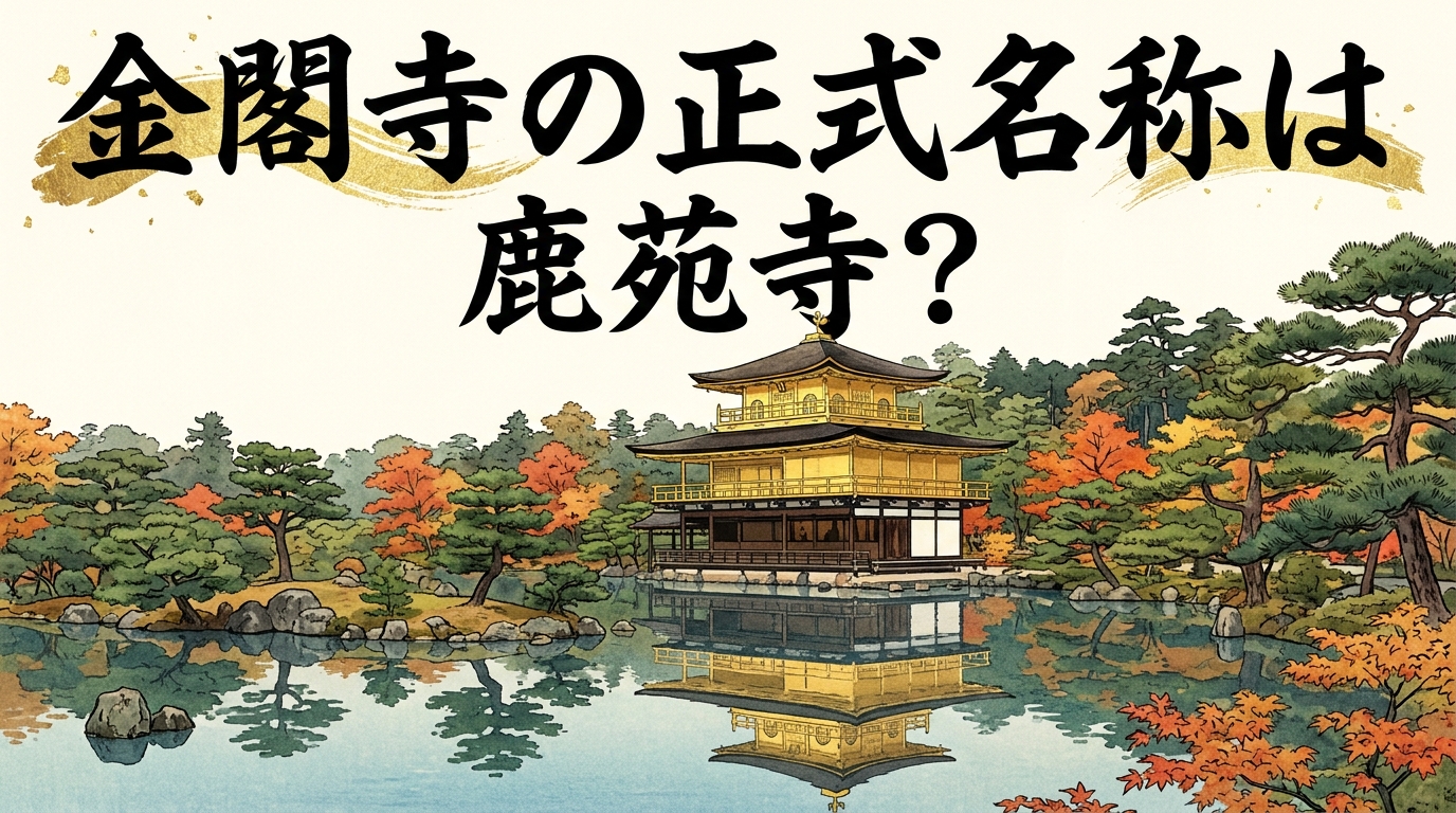 金閣寺の正式名称は鹿苑寺？