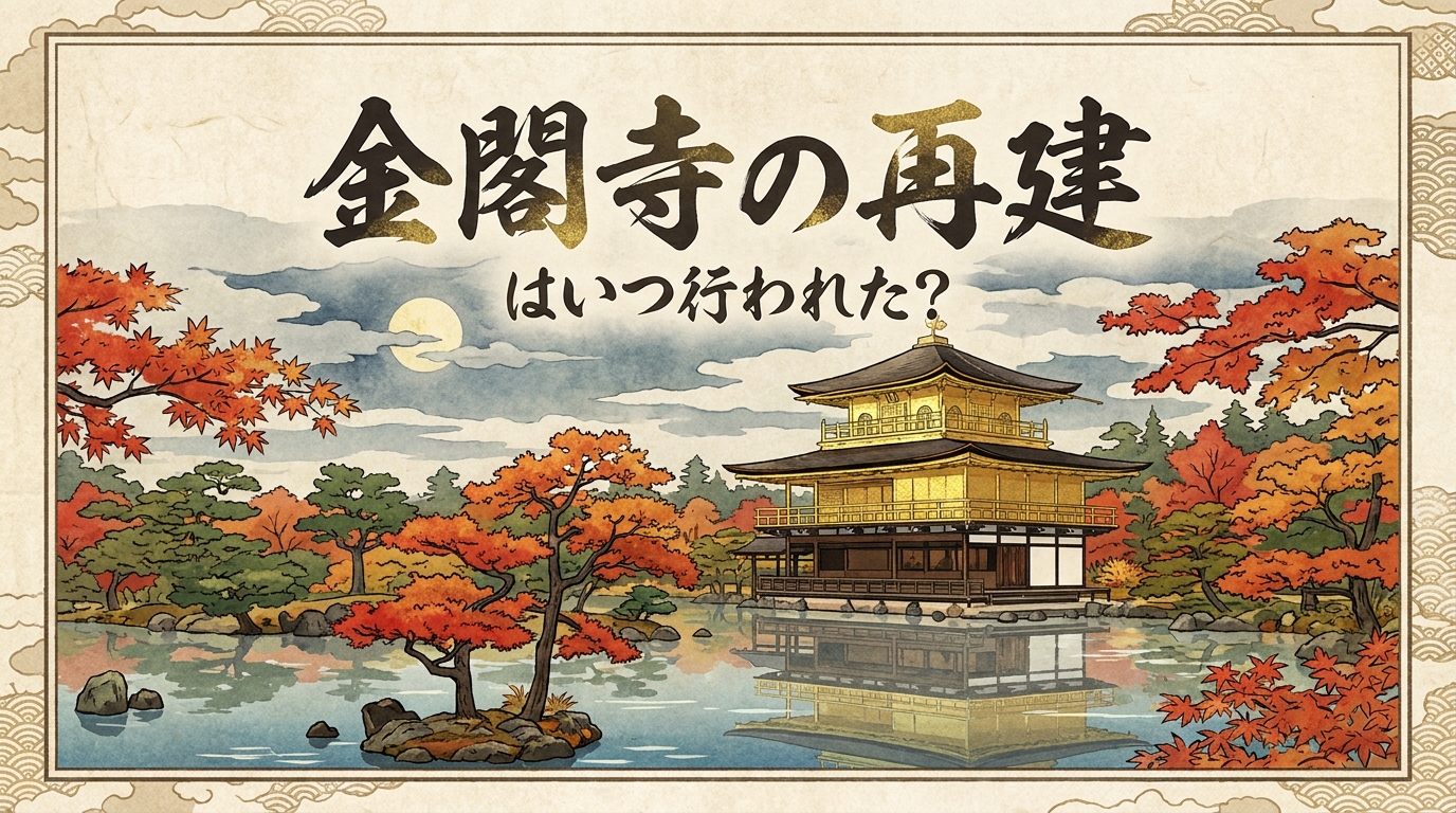 金閣寺の再建はいつ行われた？