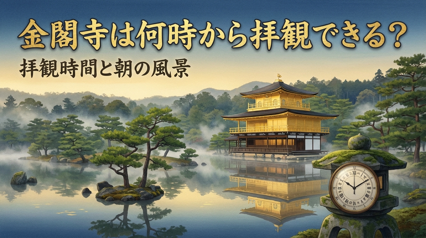 金閣寺は何時から拝観できる？