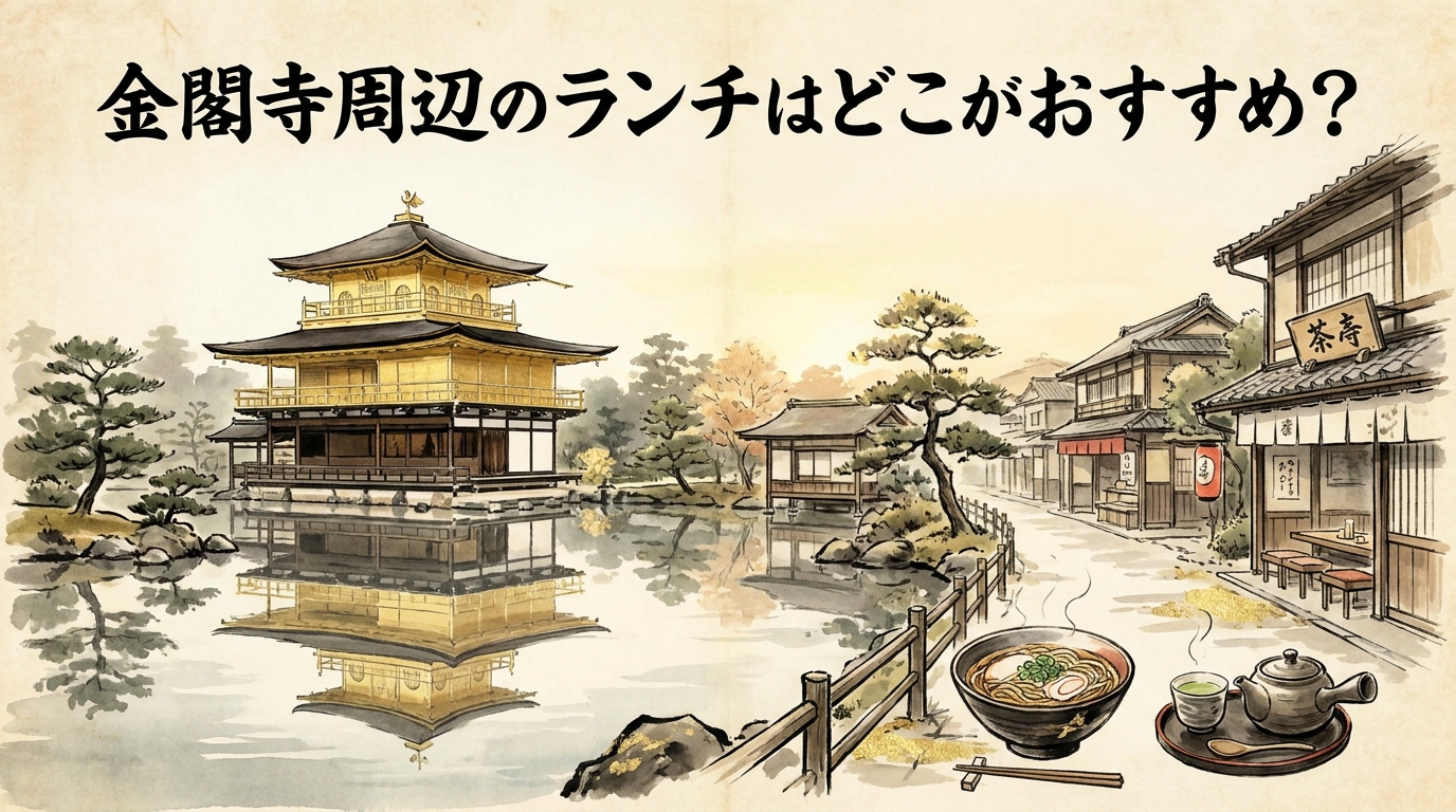 金閣寺周辺のランチはどこがおすすめ?