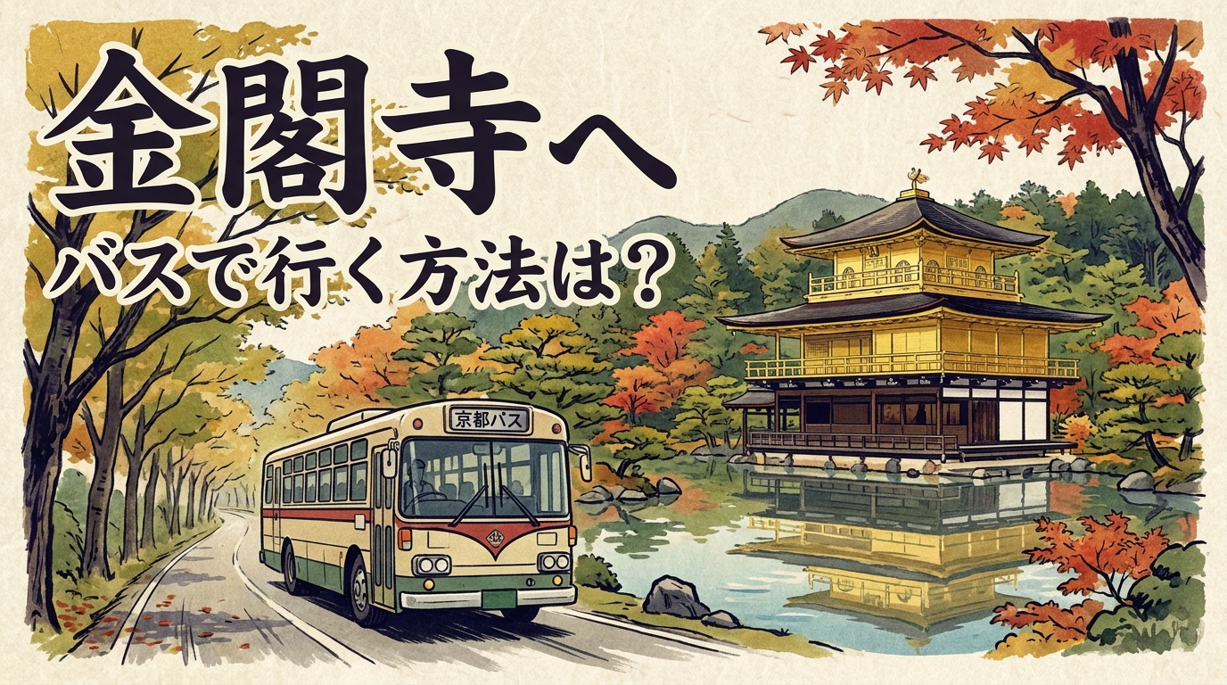 金閣寺へバスで行く方法は?