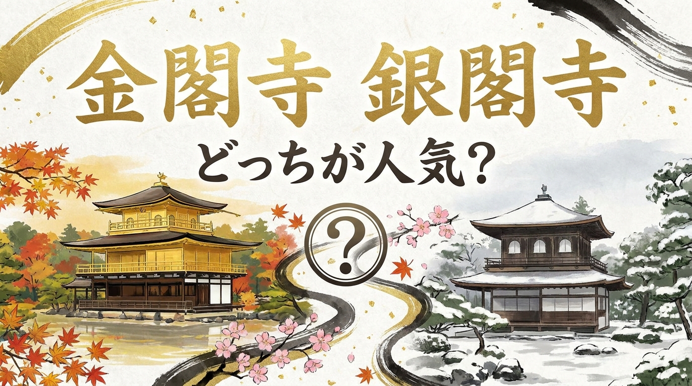 金閣寺 銀閣寺 どっちが人気？