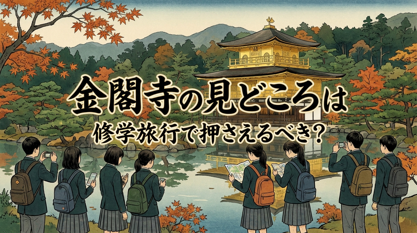 金閣寺の見どころは修学旅行で押さえるべき？