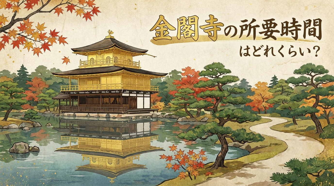 金閣寺の所要時間はどれくらい？