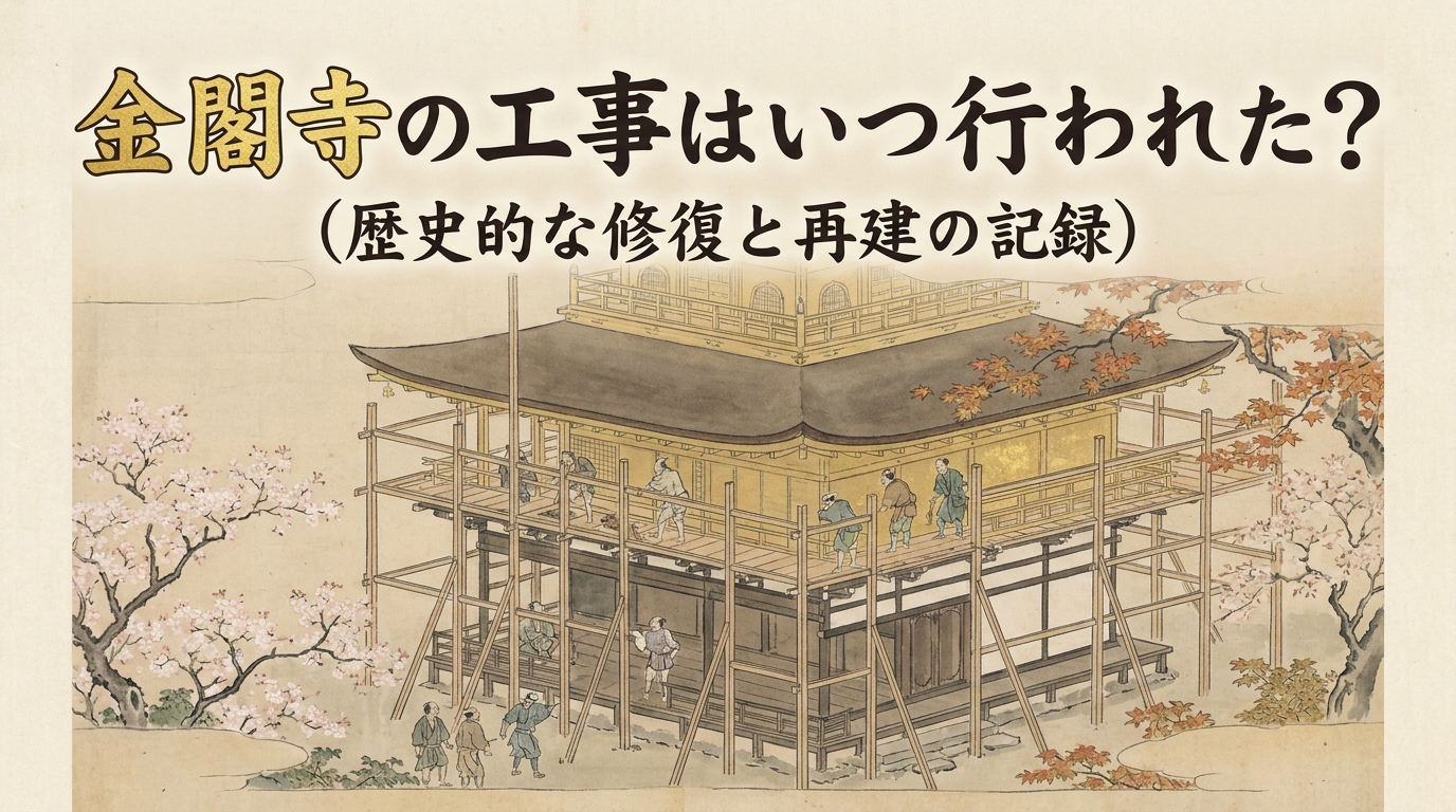 金閣寺の工事はいつ行われた?