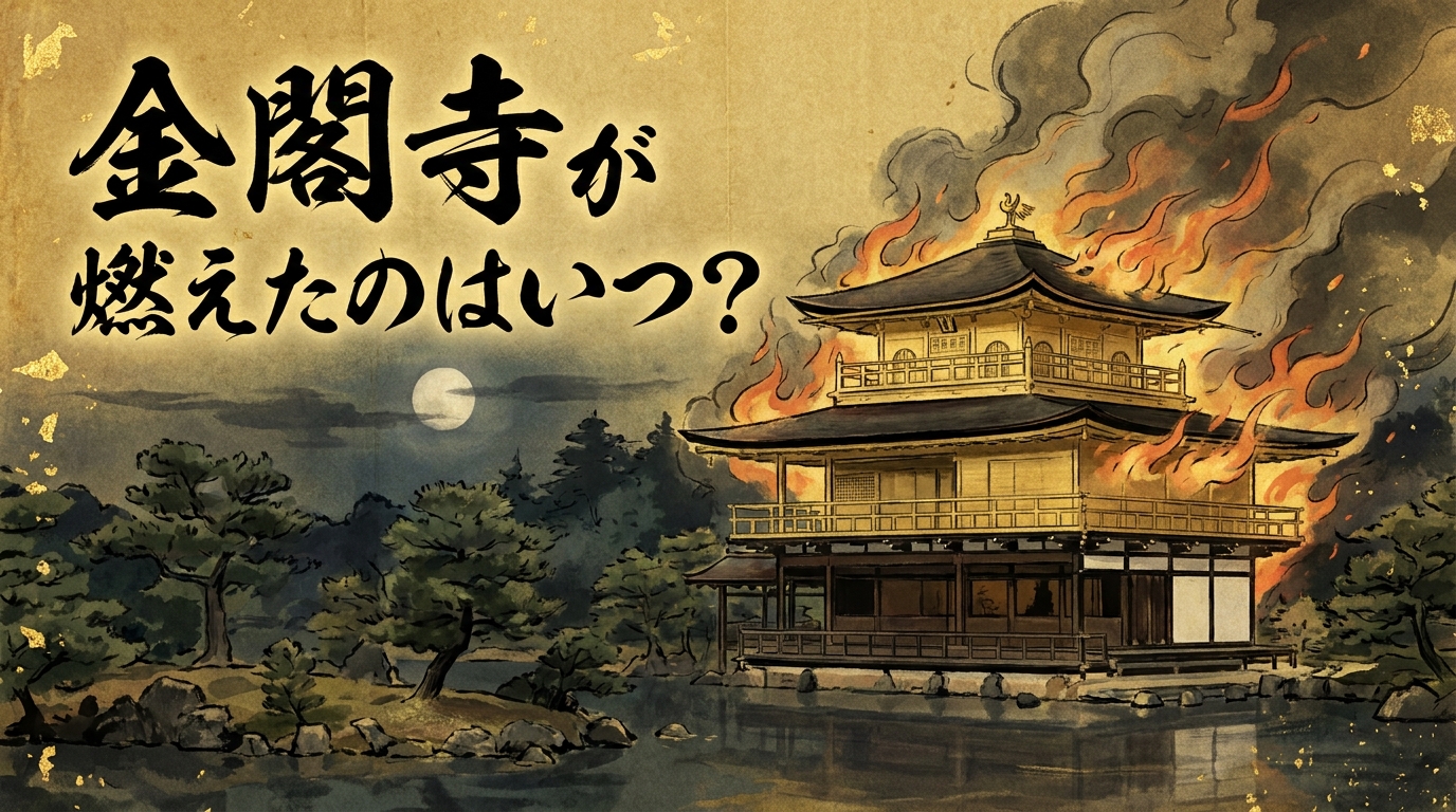 金閣寺が燃えたのはいつ?