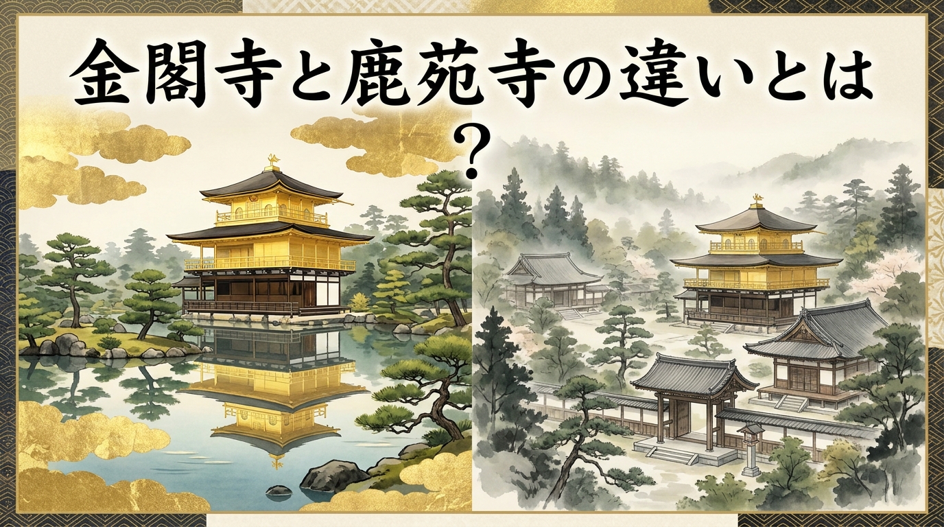金閣寺と鹿苑寺の違いとは?