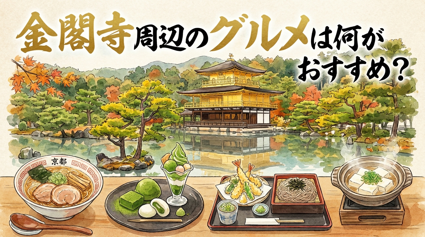 金閣寺周辺のグルメは何がおすすめ?