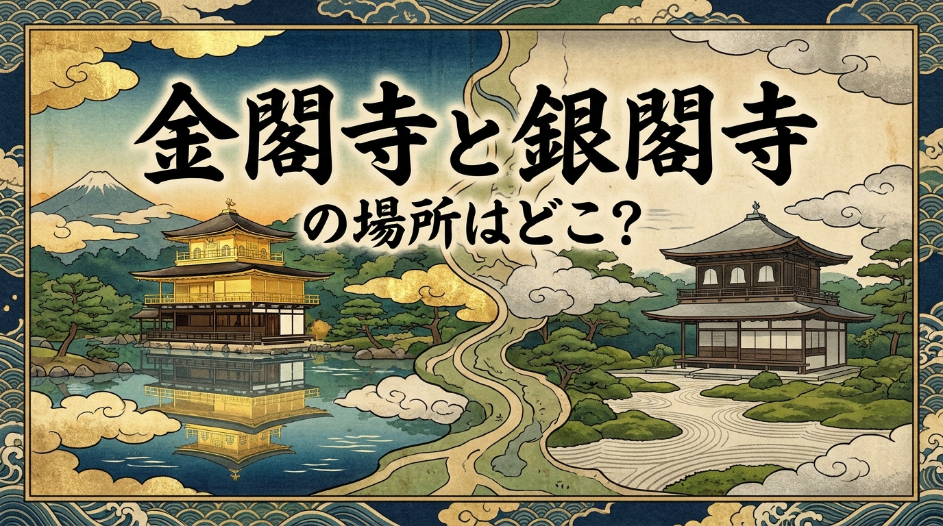 金閣寺と銀閣寺の場所はどこ？