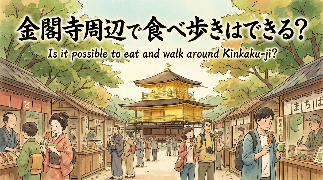 金閣寺周辺で食べ歩きはできる？