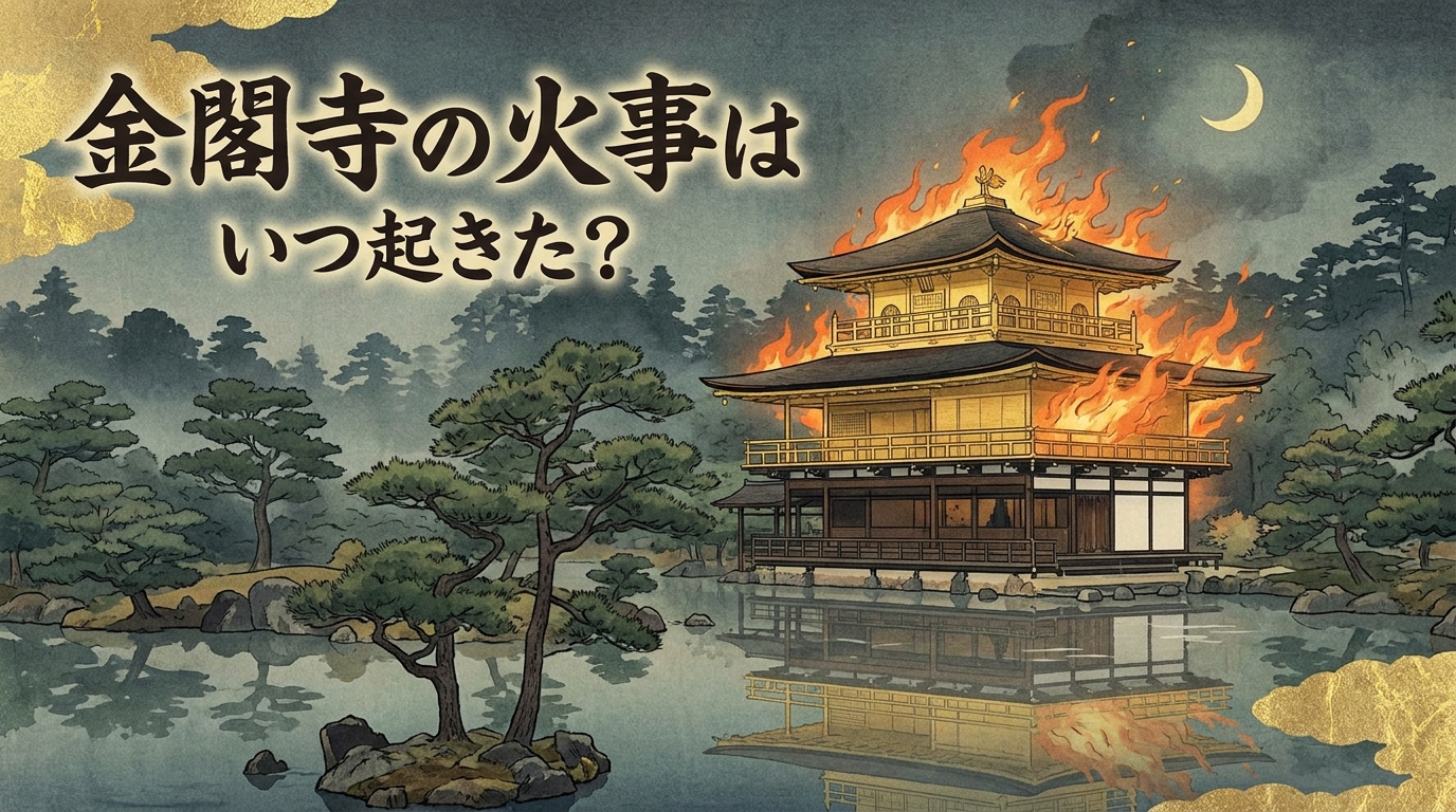 金閣寺の火事はいつ起きた?