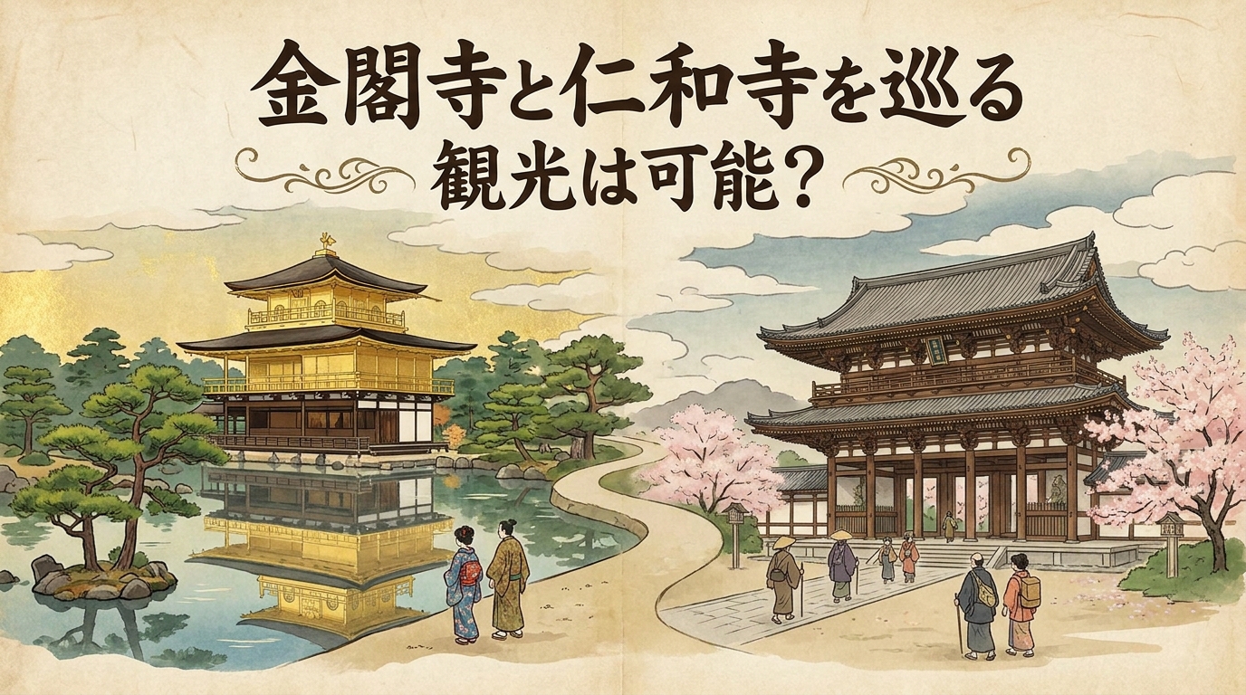 金閣寺と仁和寺を巡る観光は可能?