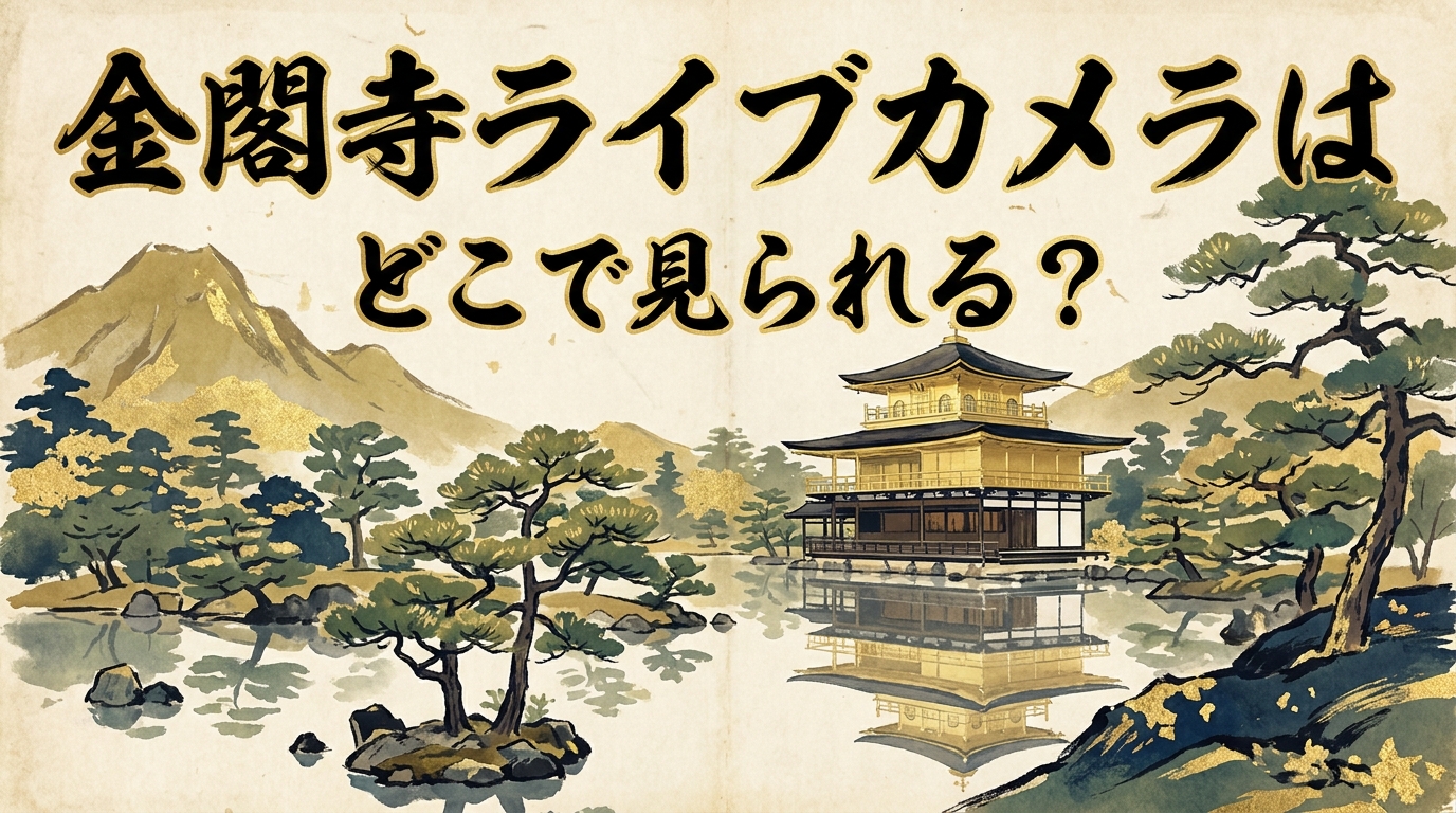 金閣寺ライブカメラはどこで見られる?