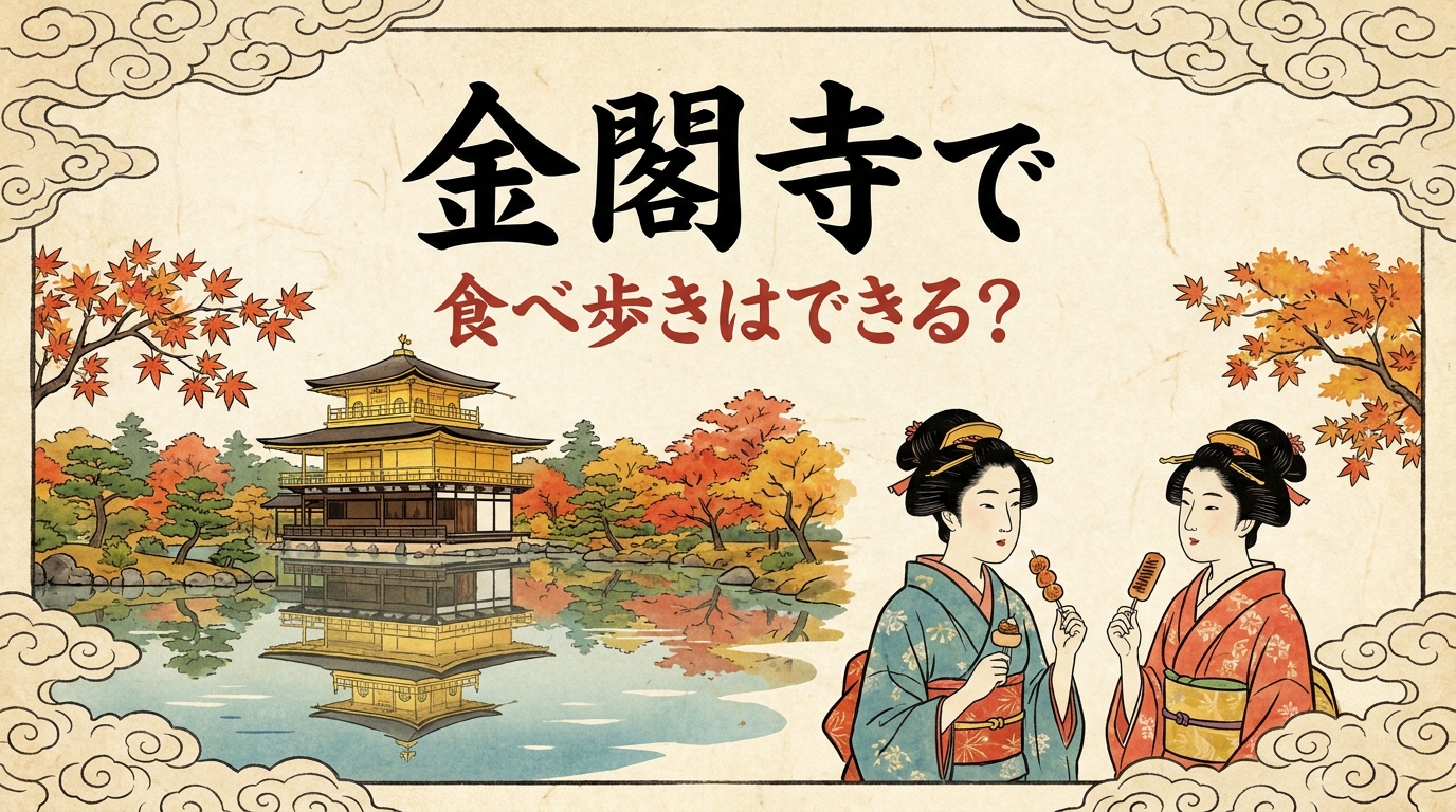 金閣寺で食べ歩きはできる?
