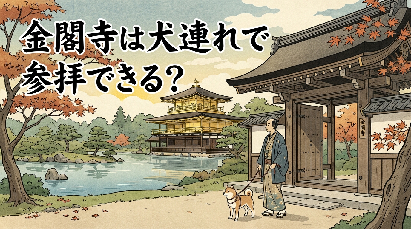 金閣寺は犬連れで参拝できる?