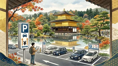 金閣寺の駐車場で安いのはどこ？