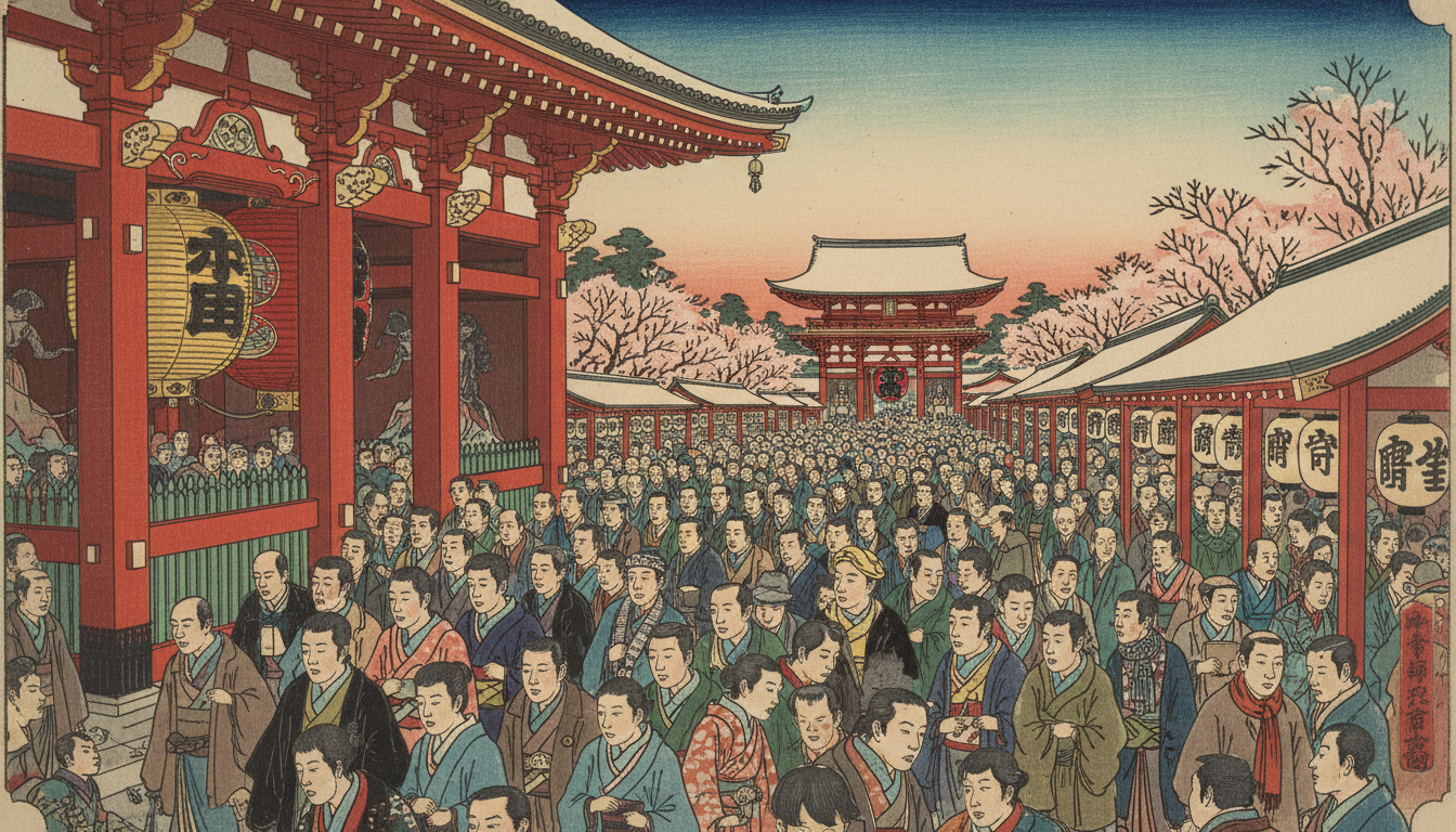 浅草寺の初詣待ち時間の実態