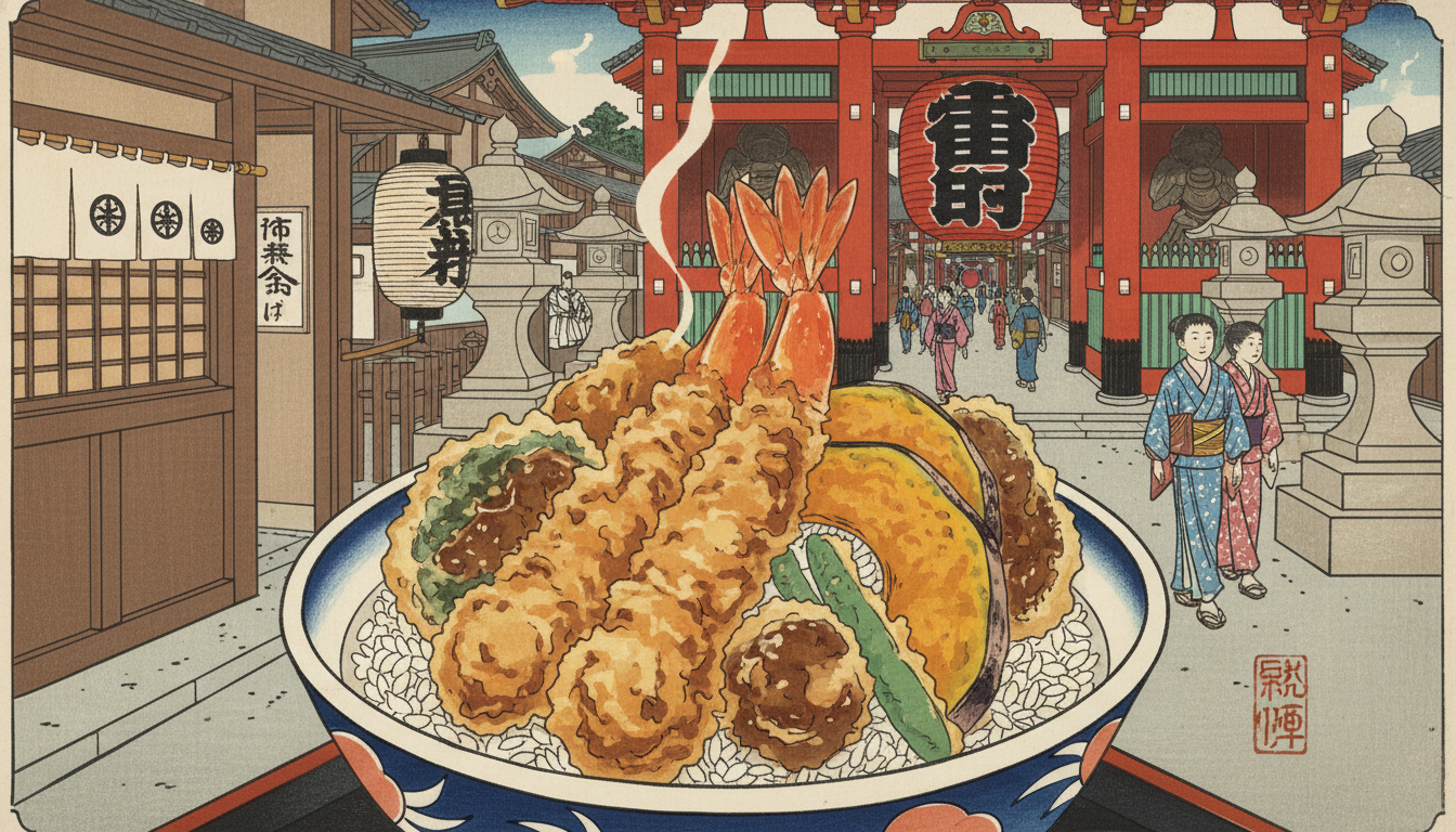 浅草寺で天丼を食べるなら創業100年超の老舗店が間違いない