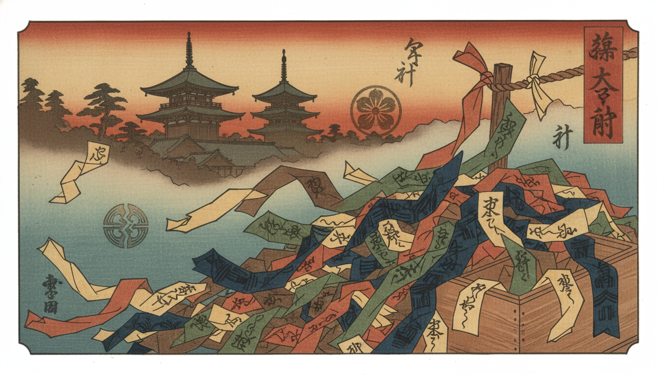 浅草寺のおみくじの割合は凶30%・大吉17%・吉35%