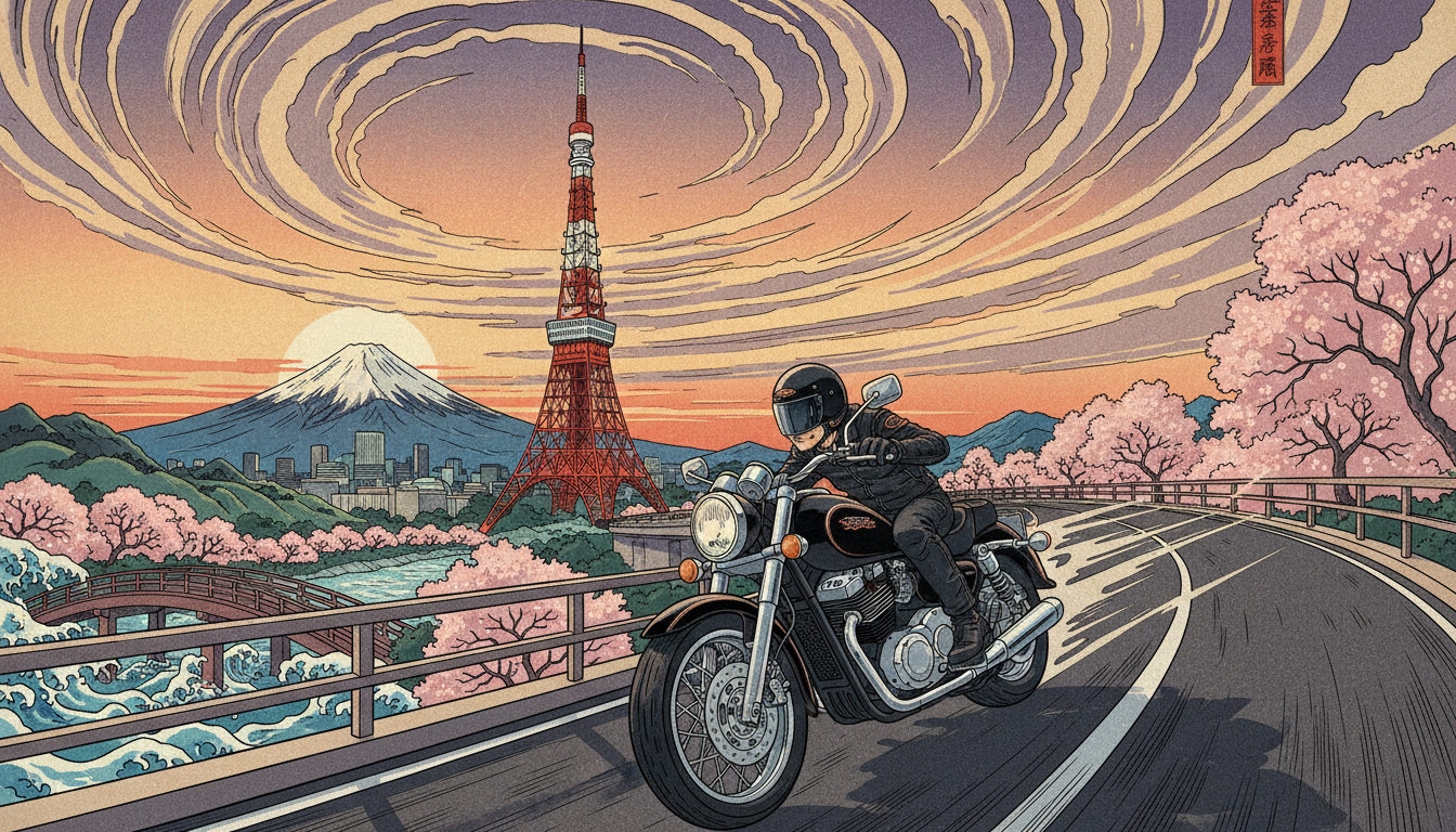 東京タワーはバイクツーリングの定番目的地として最適です