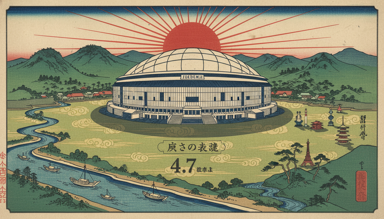 東京ドームは約4.7haで日本を代表する広さの基準