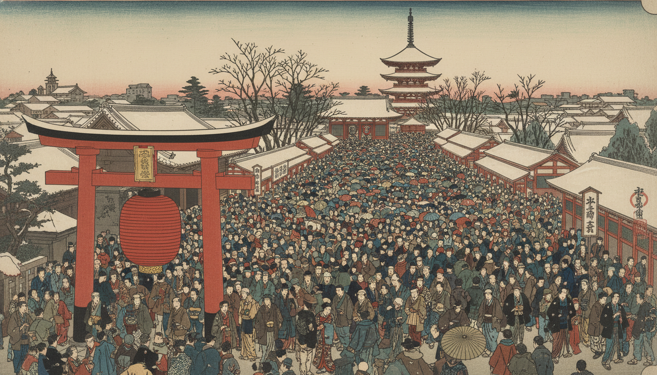 浅草寺の初詣の人数は約280〜300万人