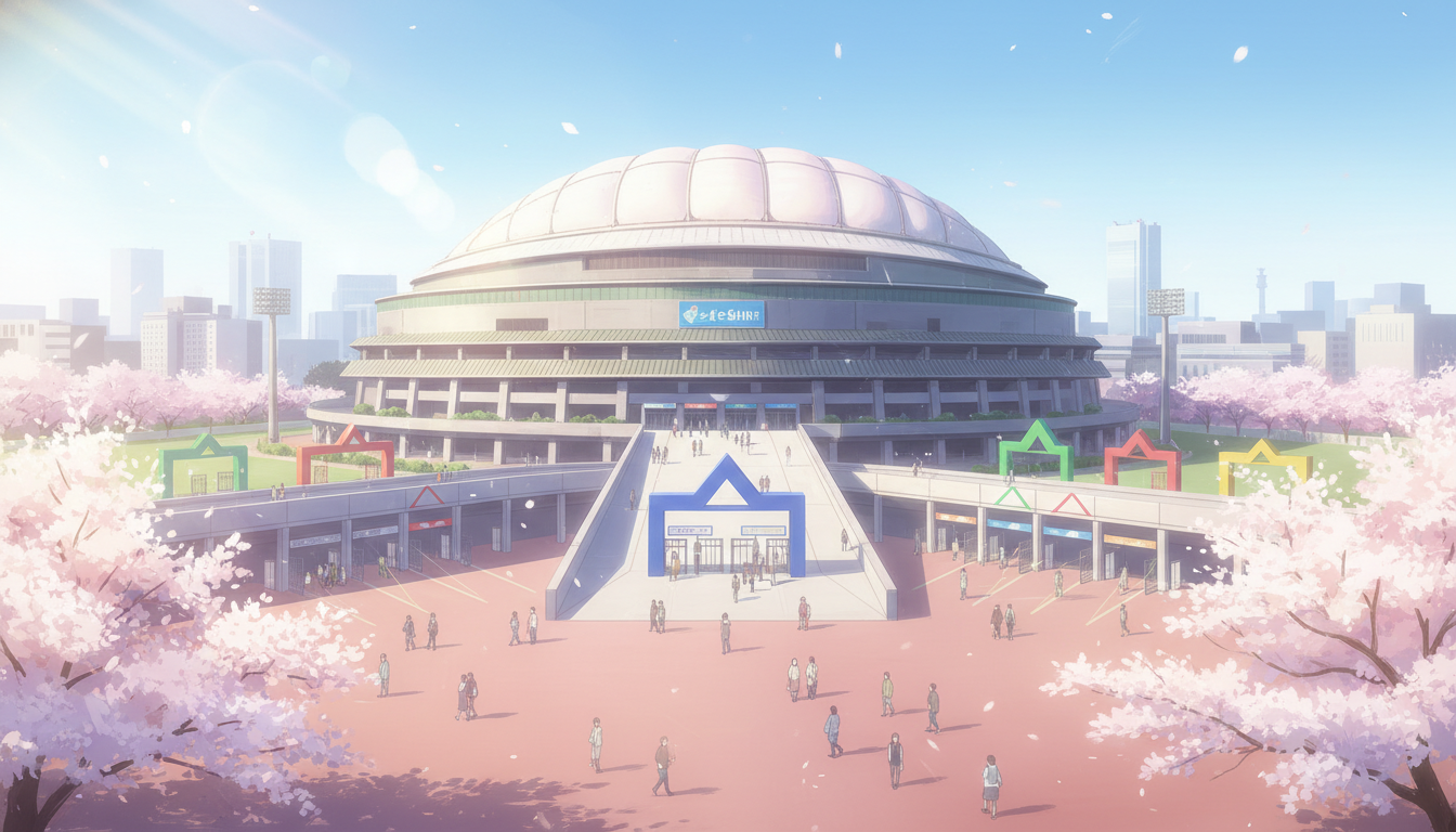 東京ドームのゲートは座席エリアによって使い分ける
