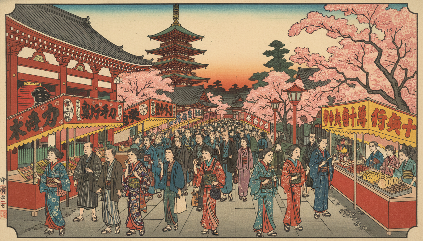 浅草寺周辺の食べ歩きは「仲見世通り」と「浅草西参道」が中心