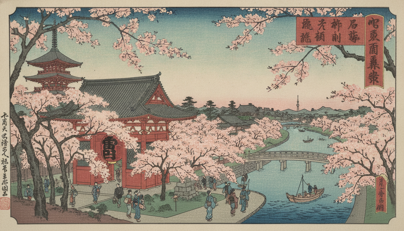 浅草寺の桜は3月下旬から4月上旬が見頃