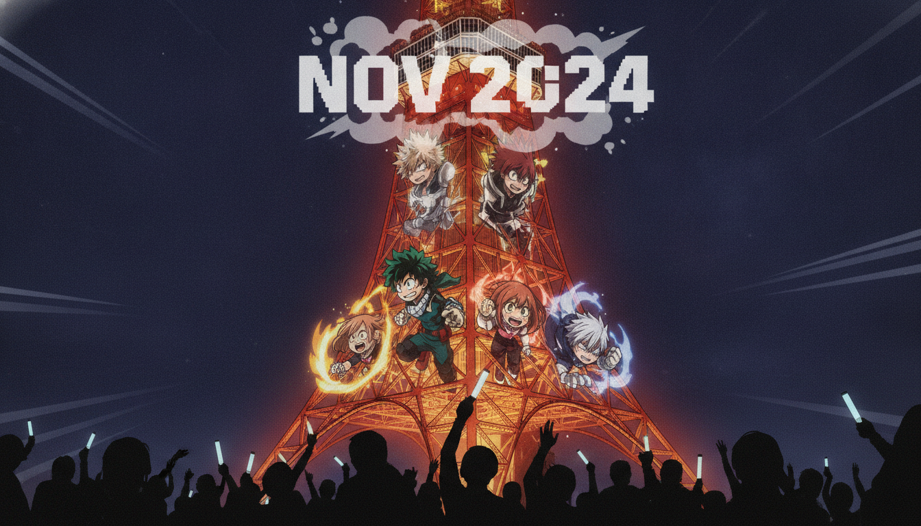 東京タワーでヒロアカコラボイベントが2024年11月から開催決定