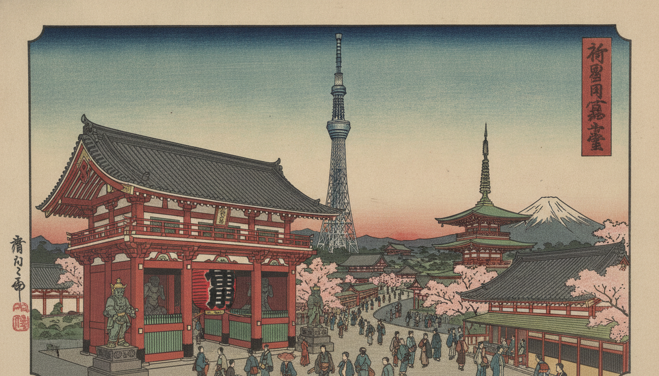 浅草寺とスカイツリーは徒歩約20分で回れる好立地