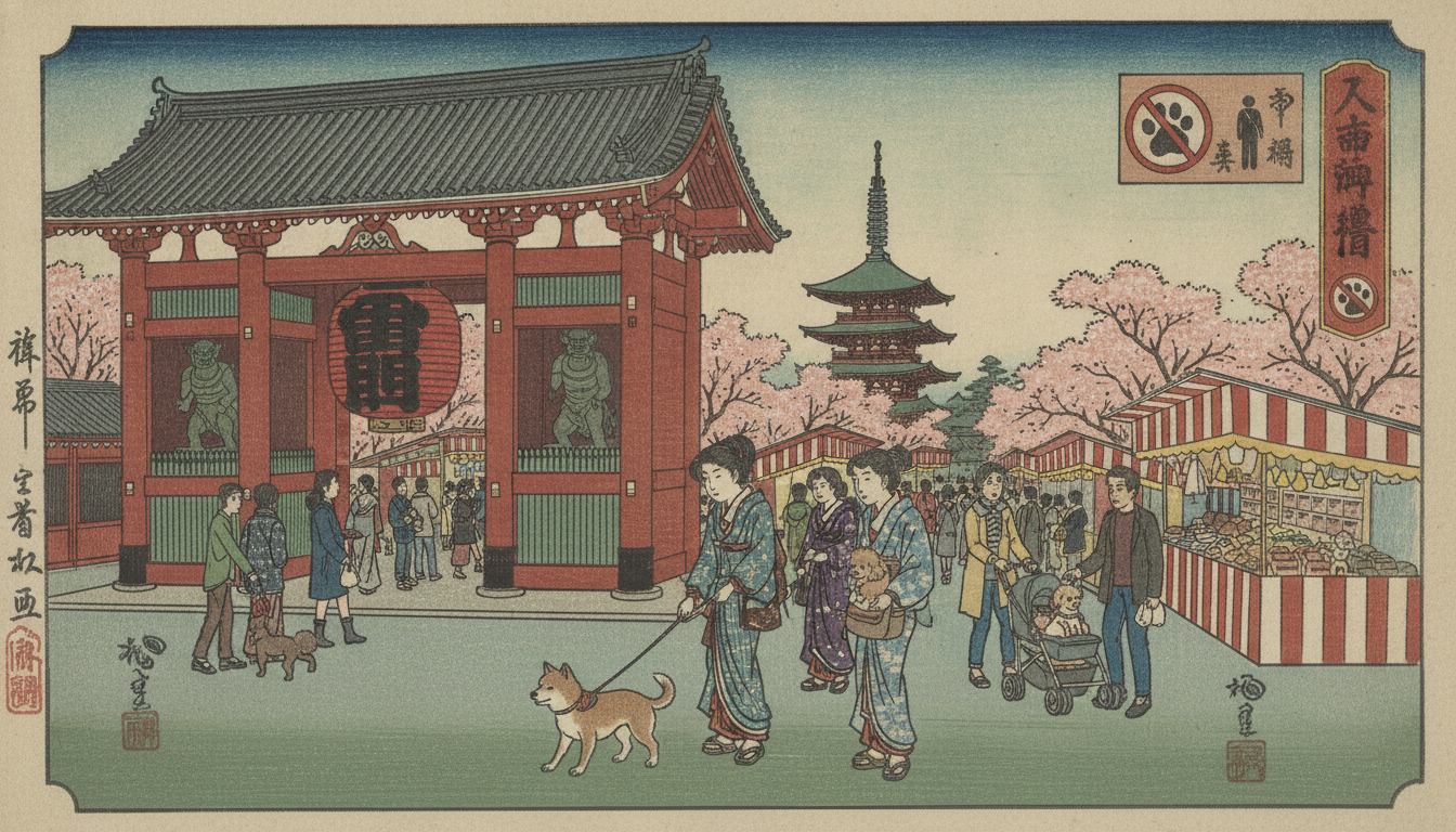 浅草寺は犬連れOK：境内は可能・建物内は不可が基本ルール