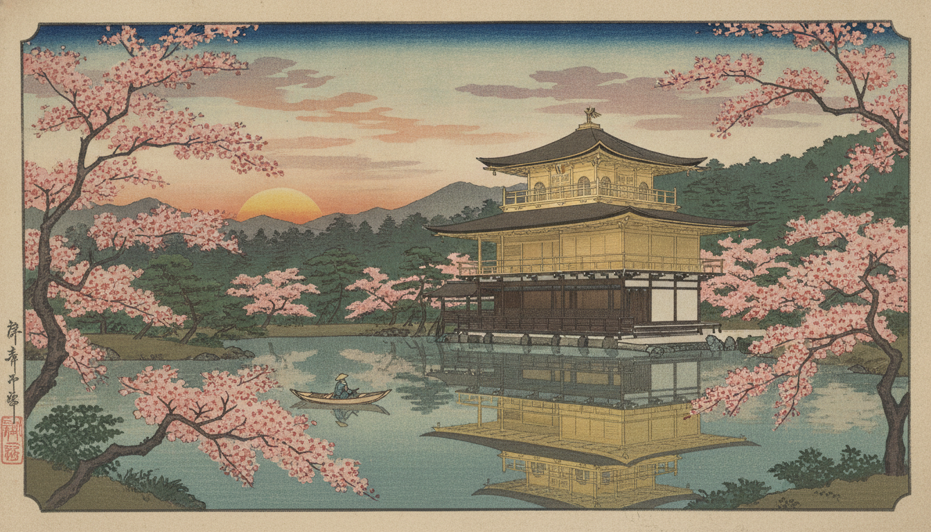 金閣寺の再建は1955年に完成した
