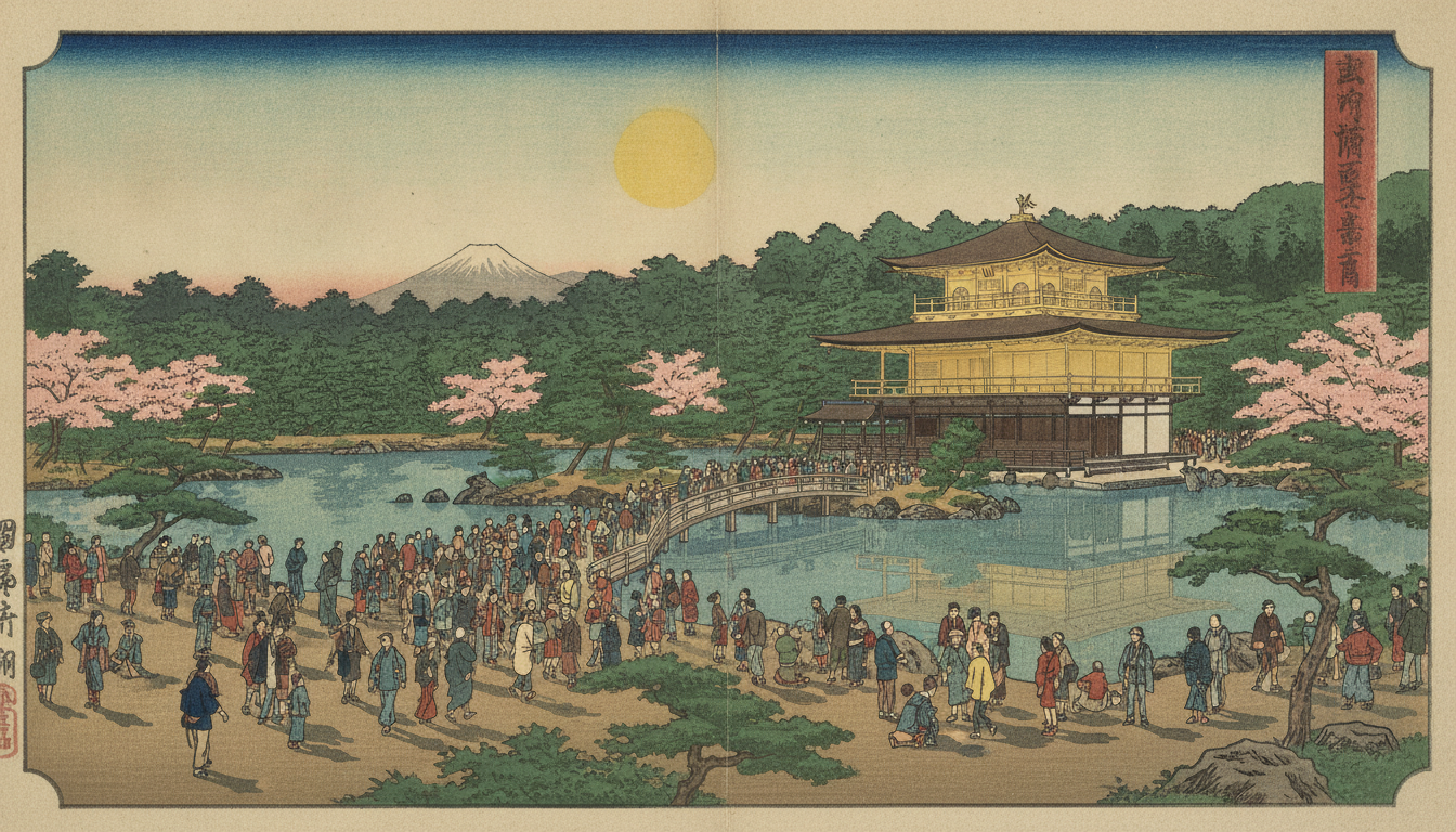 金閣寺の混雑状況は午前10時から15時がピーク