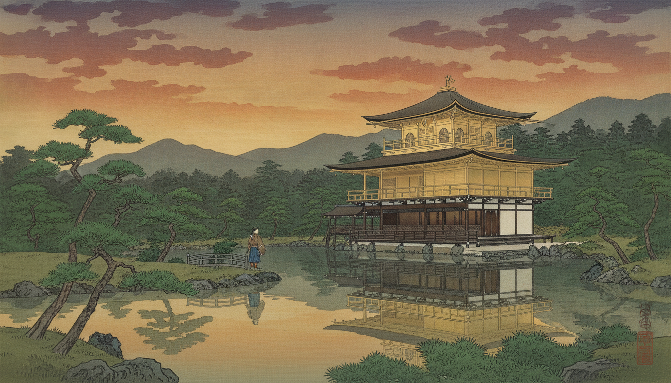 金閣寺の建立は1397年に足利義満が行いました