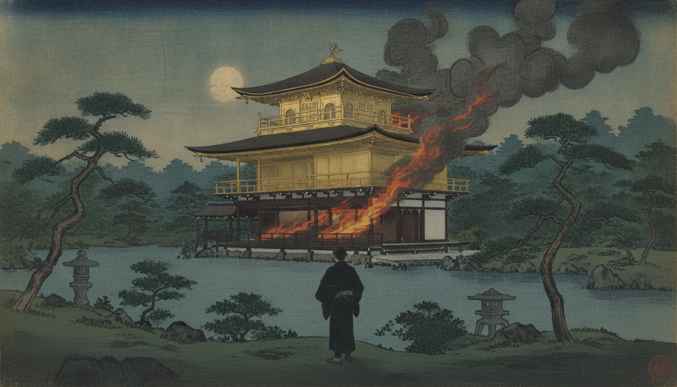 三島由紀夫の『金閣寺』は1950年の放火事件を題材にした文学作品です