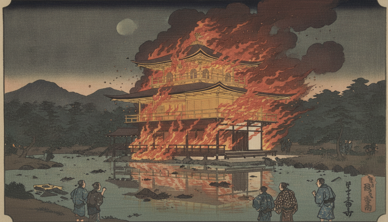 金閣寺が燃えたのは1950年7月2日の放火事件