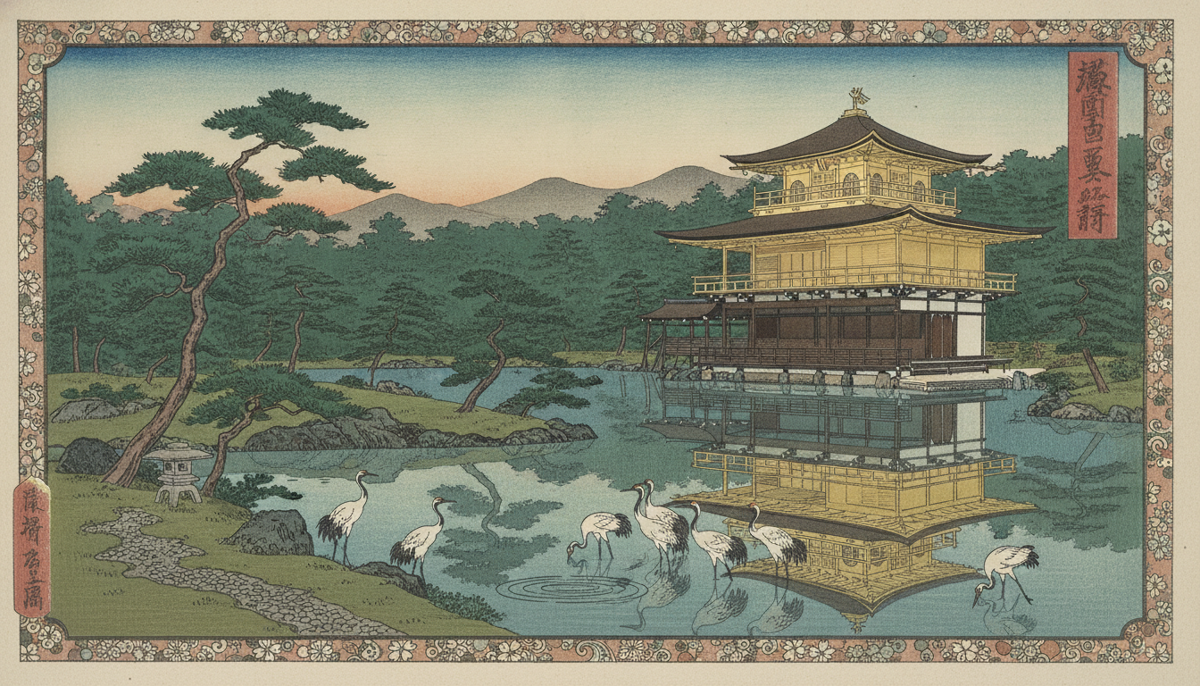 金閣寺の見どころは舎利殿と鏡湖池を中心とした庭園全体