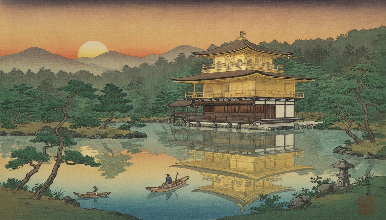 金閣寺は足利義満が建てた北山文化を代表する世界遺産