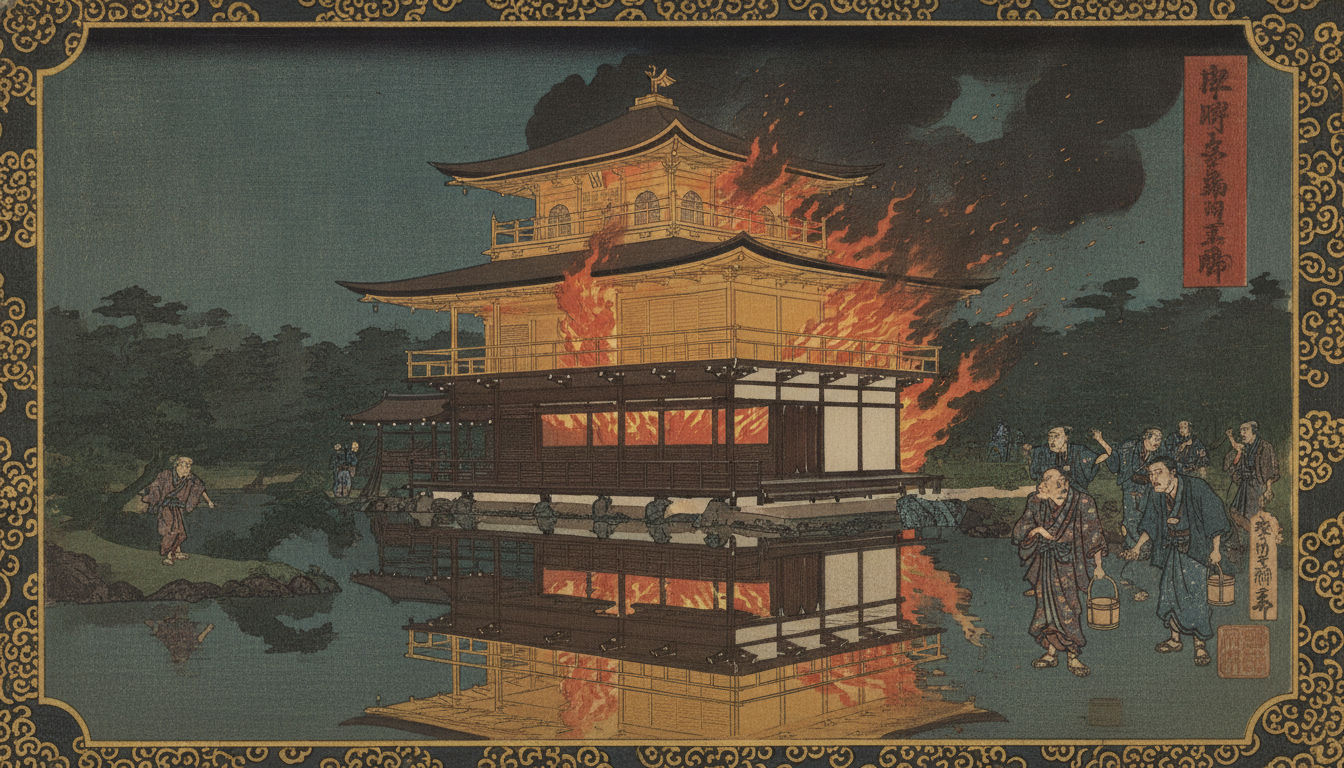 金閣寺の火事は1950年7月2日に発生した放火事件
