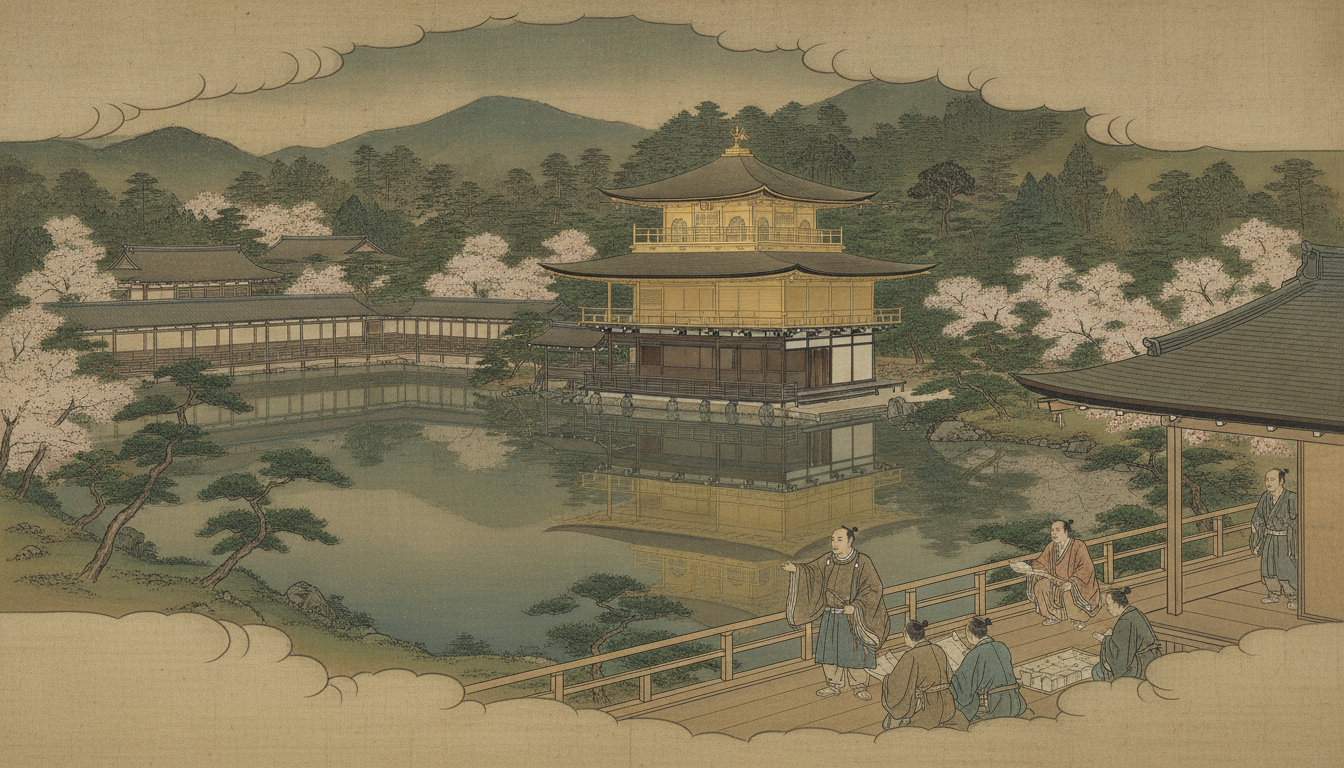 金閣寺は足利義満が造営した北山殿が起源