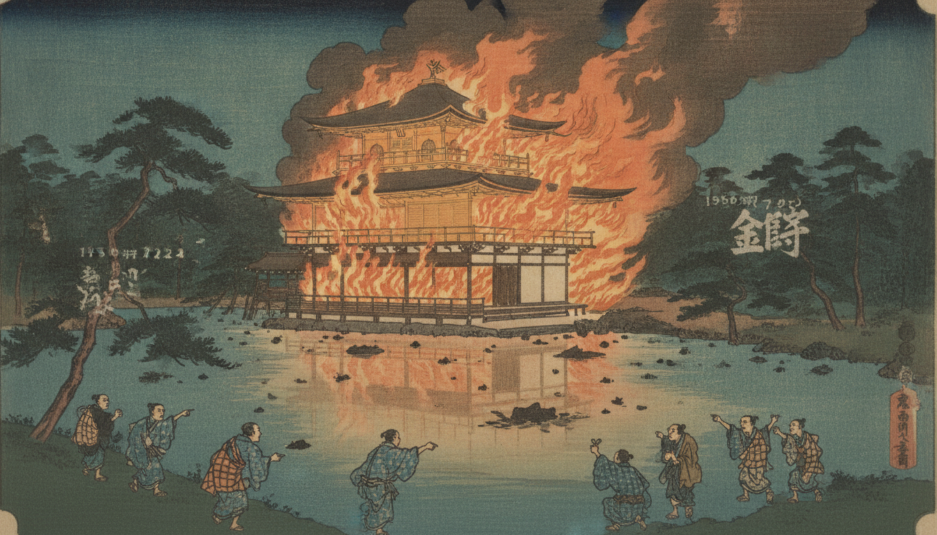 金閣寺が全焼したのは1950年7月2日の放火事件