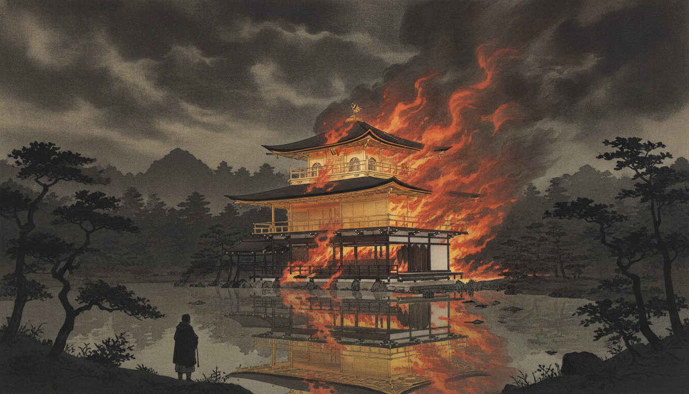 金閣寺放火事件とは1950年に国宝が焼失した歴史的事件